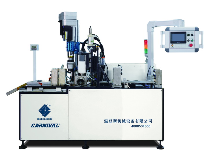 JNH-56C定制光伏螺母/掛件自動(dòng)加工機(jī)（鉆孔-攻絲-切割）